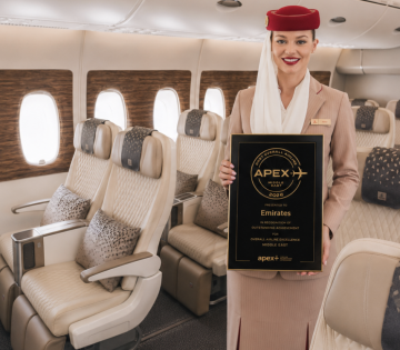 Emirates crowned ‘Best Overall Airline in the Middle East’ at 2026 APEX Awards